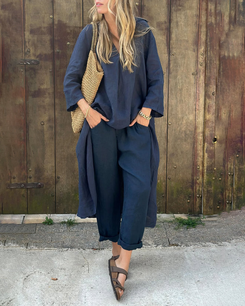 Cheryl - Two-Piece Chic Set with Effortless Elegance and Versatile Style