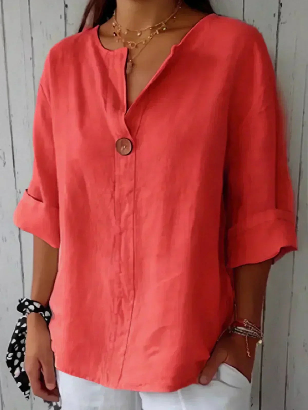 Shazia - Casual V-neck Blouse