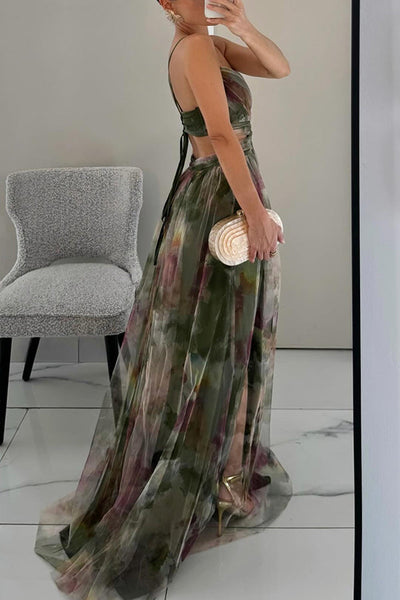 Mona - Maxi Dress with Floral Print