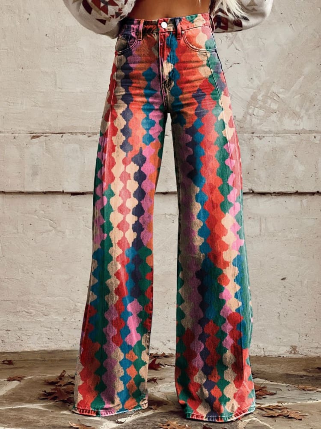 Sofia - Bohemian Wide-Leg Pants, Elegant and Comfortable