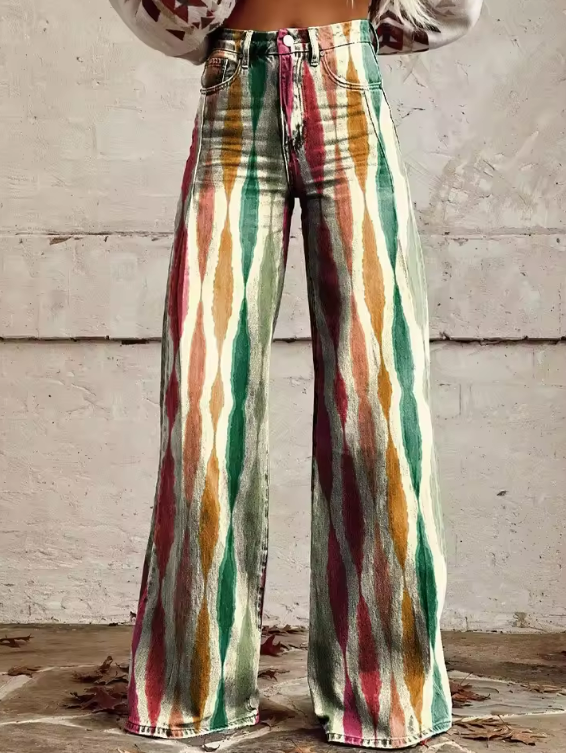 Sadie - Boho Vintage Trousers with Retro and Refined Charm