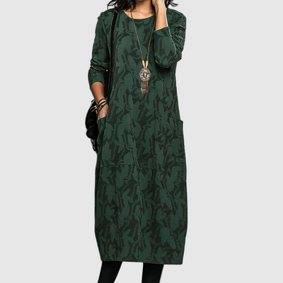 Karin - Casual round neck winter dress