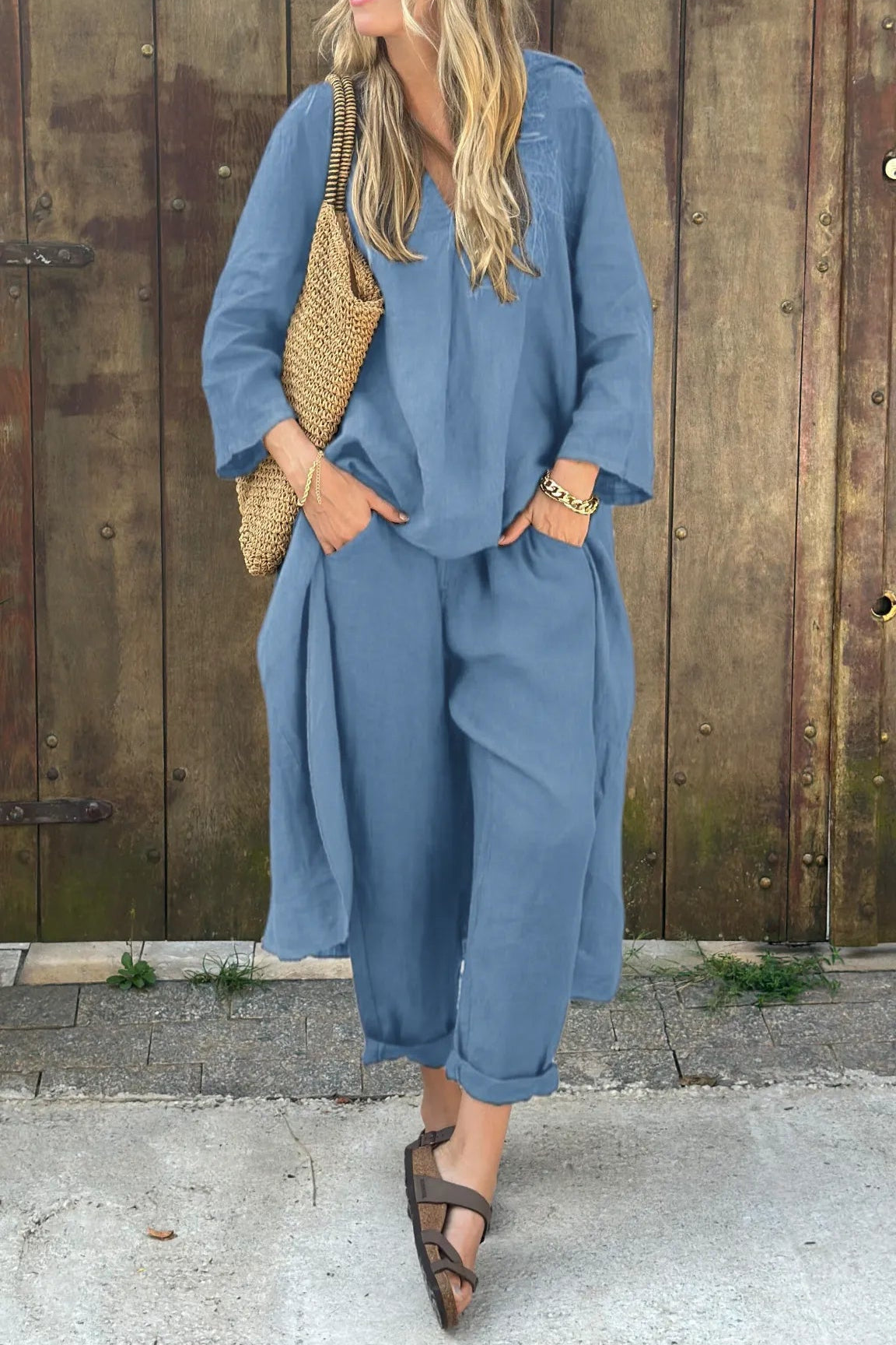 Cheryl - Two-Piece Chic Set with Effortless Elegance and Versatile Style