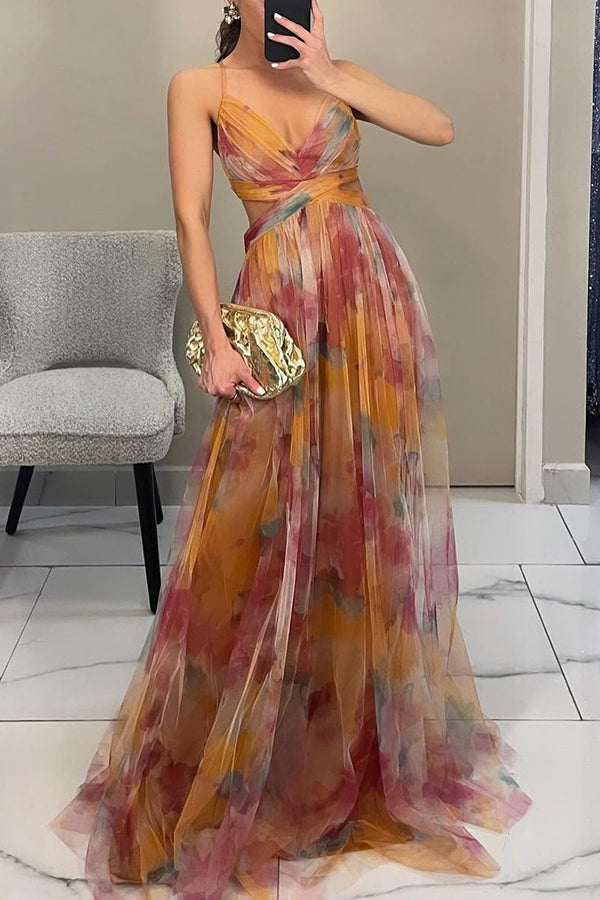 Mona - Maxi Dress with Floral Print