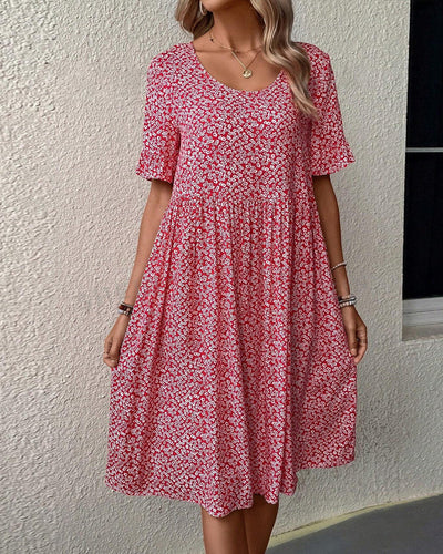 Eunice - Elegant Floral Midi Dress
