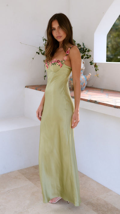 Dianne - Maxi Dress with Flower Detail