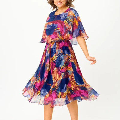 Emily - Comfortable Plus Size Chiffon Dress