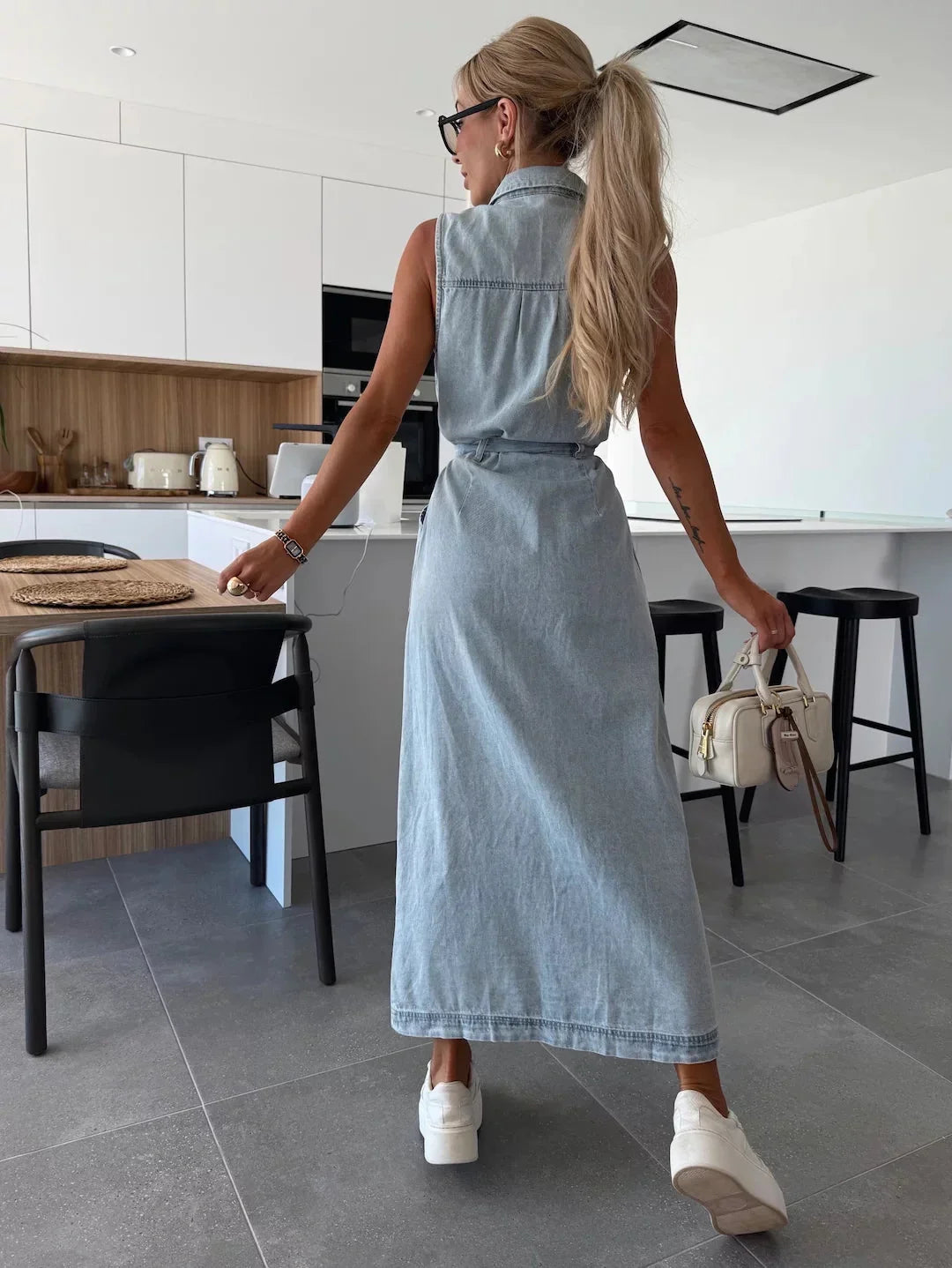 Zena - Maxi Denim Dress