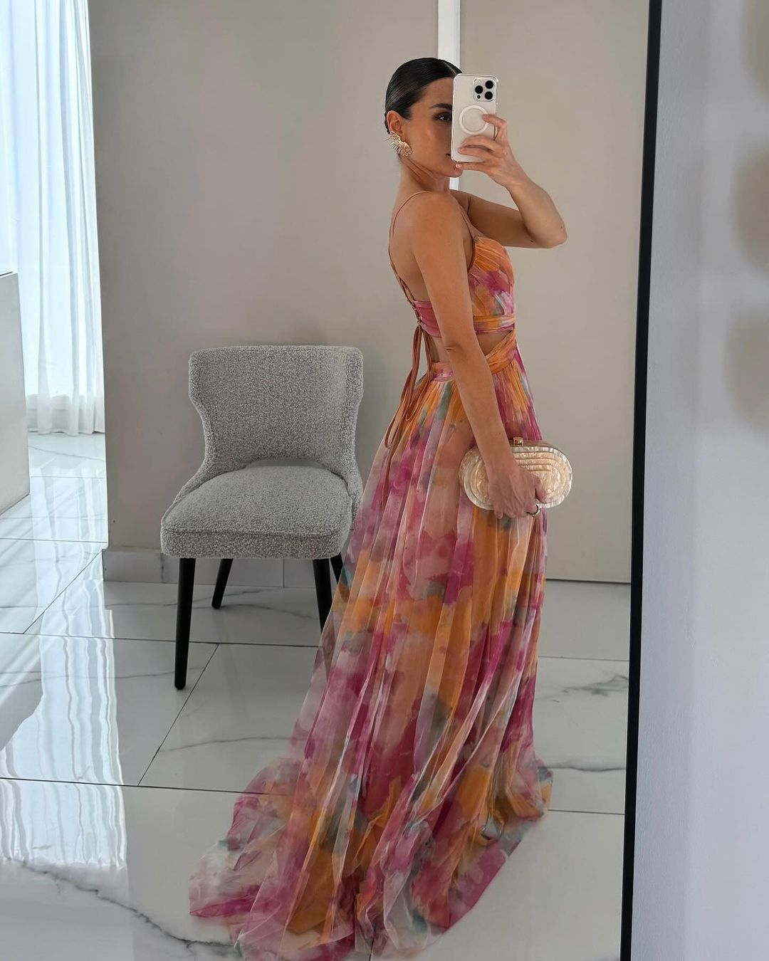 Mona - Maxi Dress with Floral Print