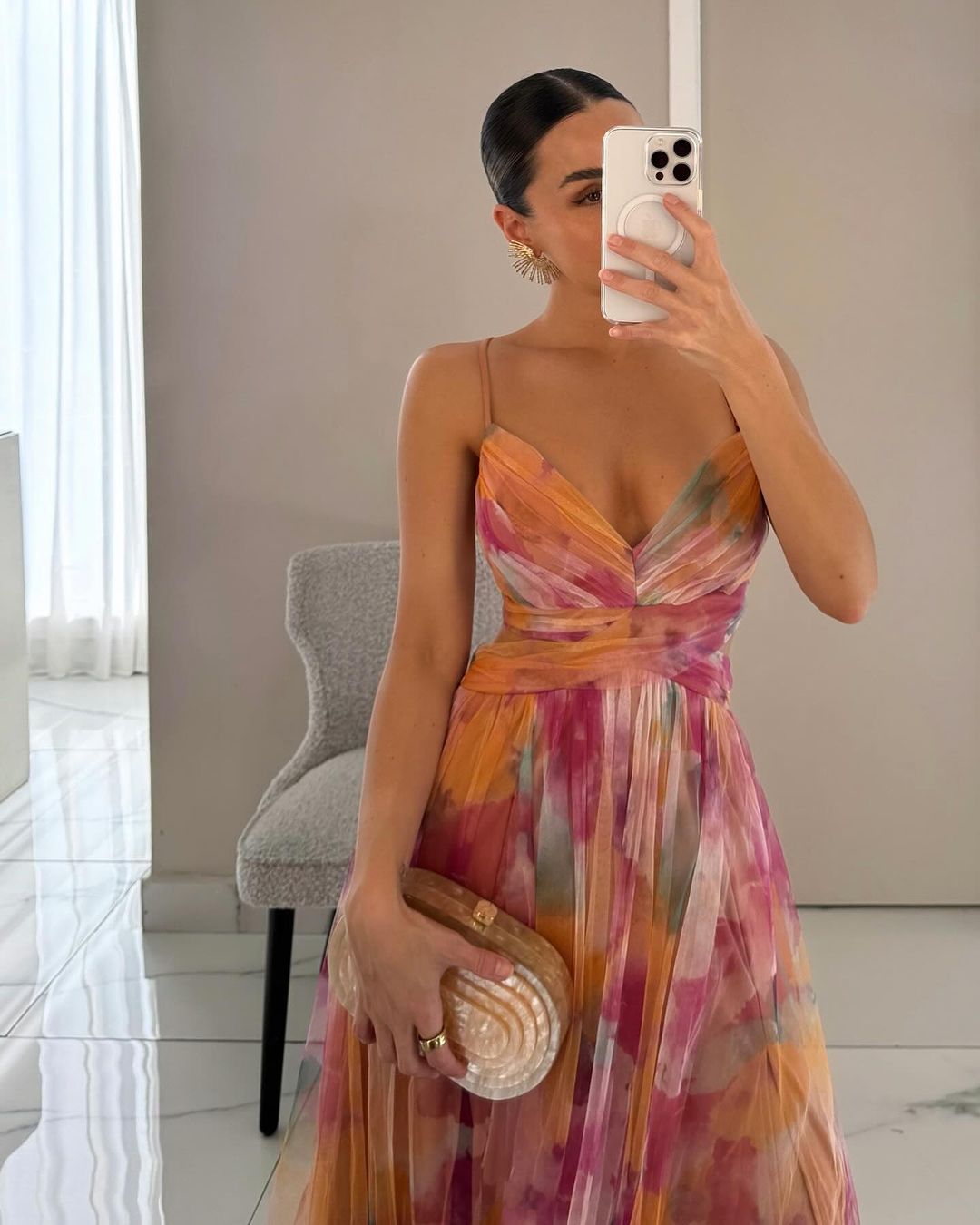 Mona - Maxi Dress with Floral Print