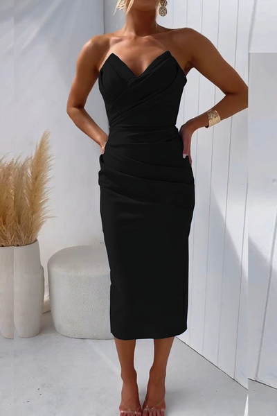 Jannie - Elegant Strapless Dress