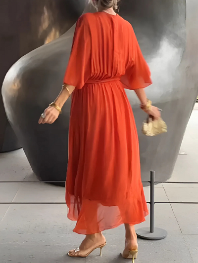 Angelina - Timeless Wrap Midi Dress