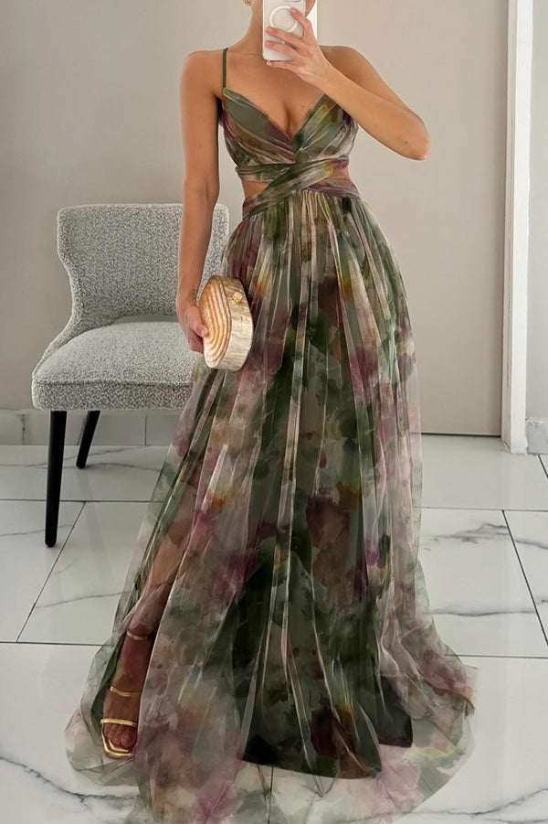 Mona - Maxi Dress with Floral Print