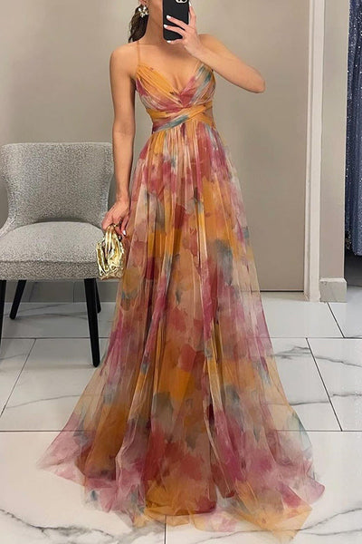Mona - Maxi Dress with Floral Print