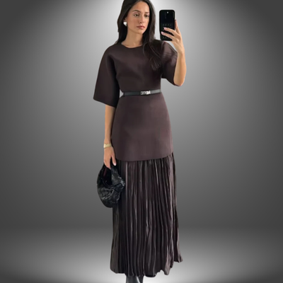 Andrea - Pleated Maxi Dress