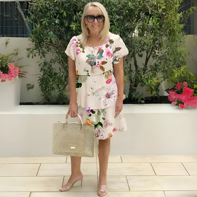 Mendy - Layered Ruffle Midi Dress