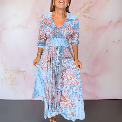 Alice - Elegant Summer Dress with V-neck