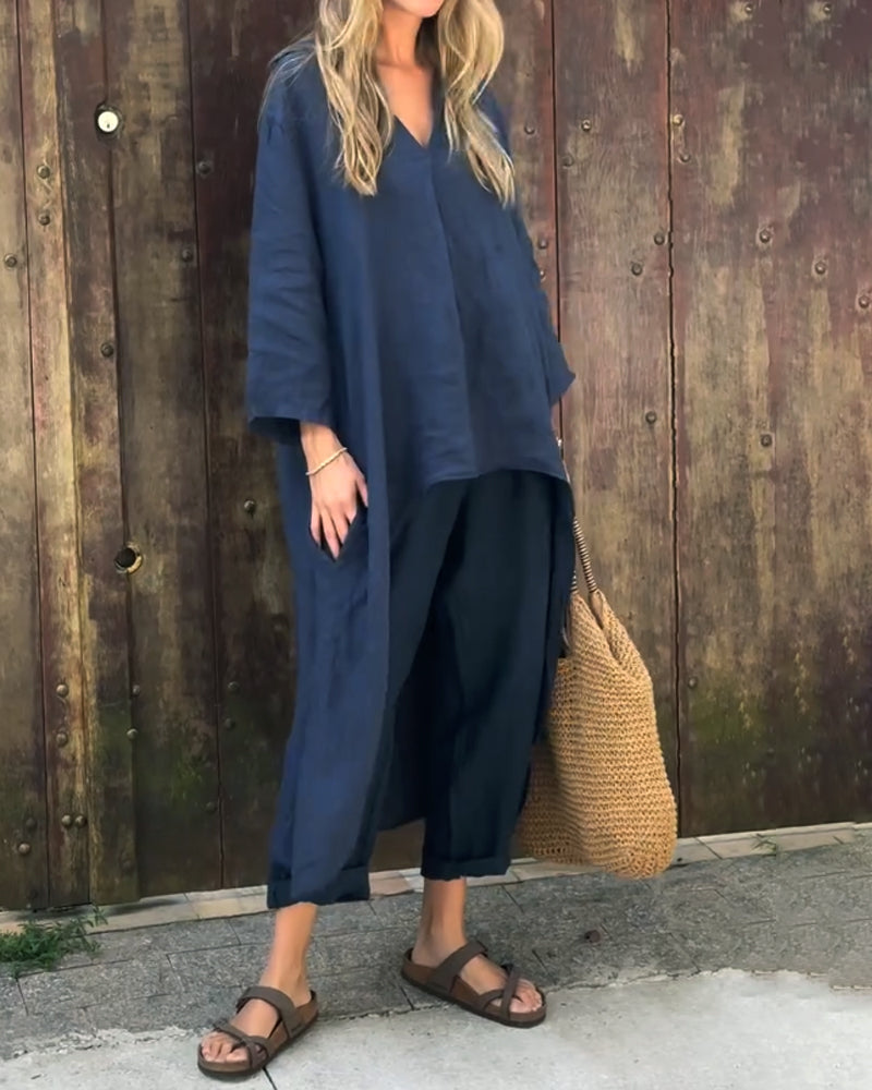 Cheryl - Two-Piece Chic Set with Effortless Elegance and Versatile Style
