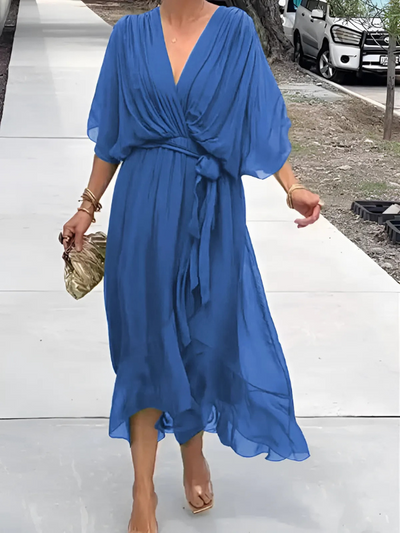 Angelina - Timeless Wrap Midi Dress