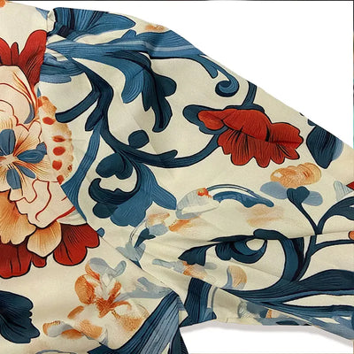 Lucienne - Classy Vintage Floral Printed Blouse