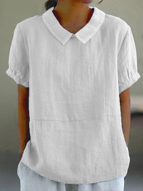 Teille - Comfortable blouse with collar