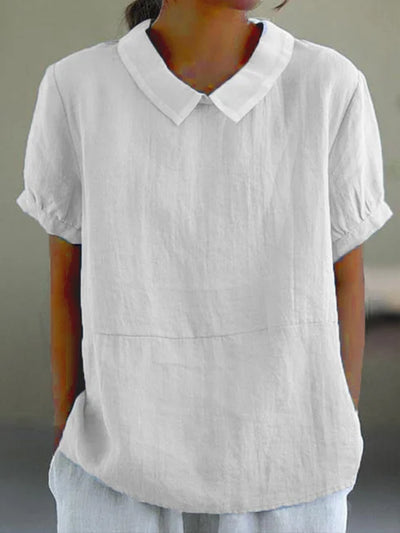 Teille - Comfortable blouse with collar
