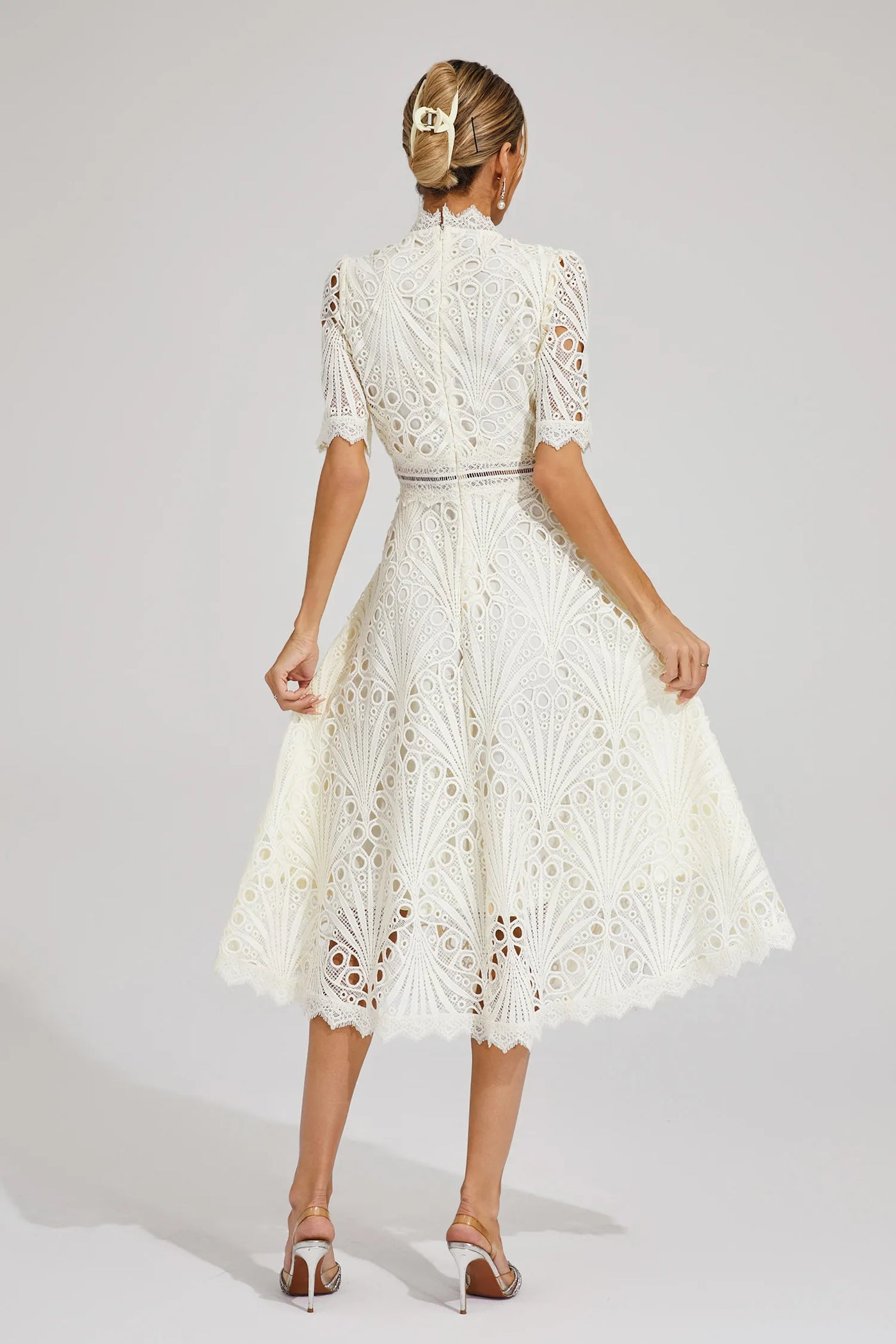 Leigh - Lace Midi Dress