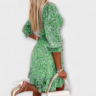 Ella | Floral Puff Sleeve Dress