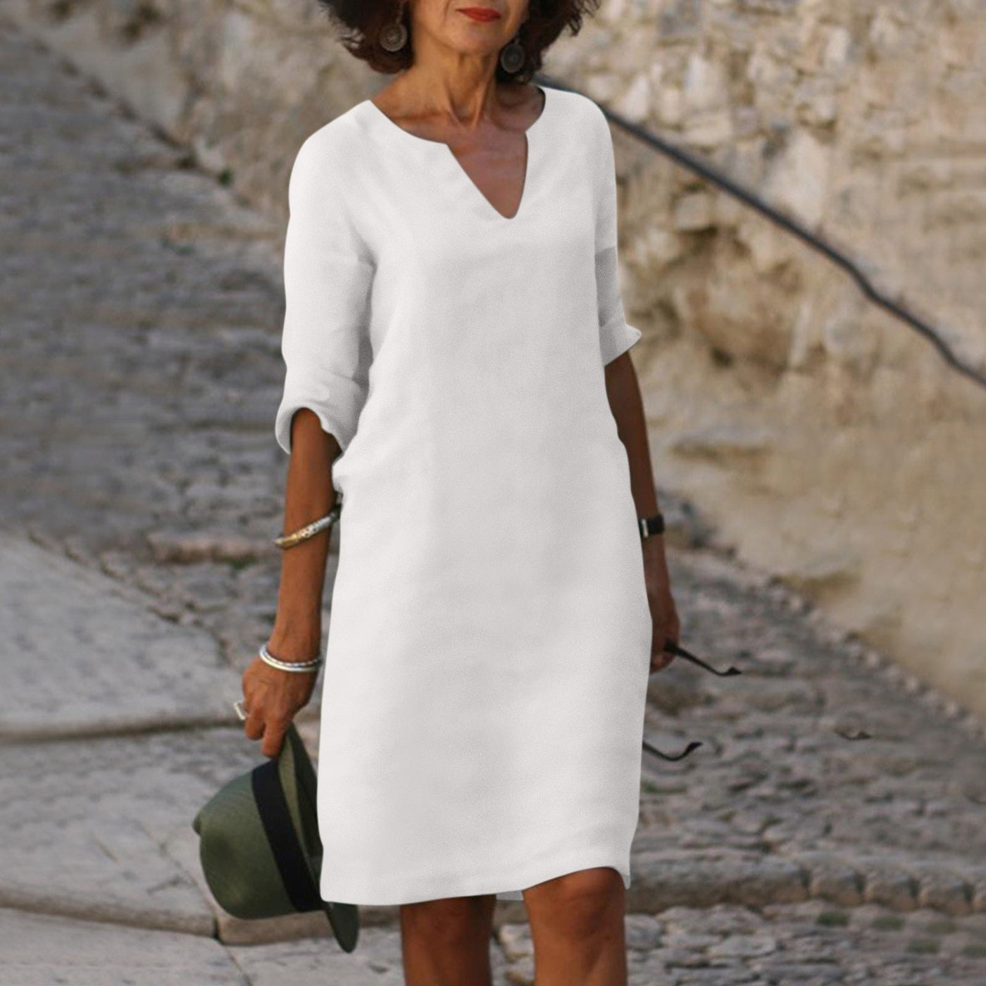Teza - V-Neck Dress