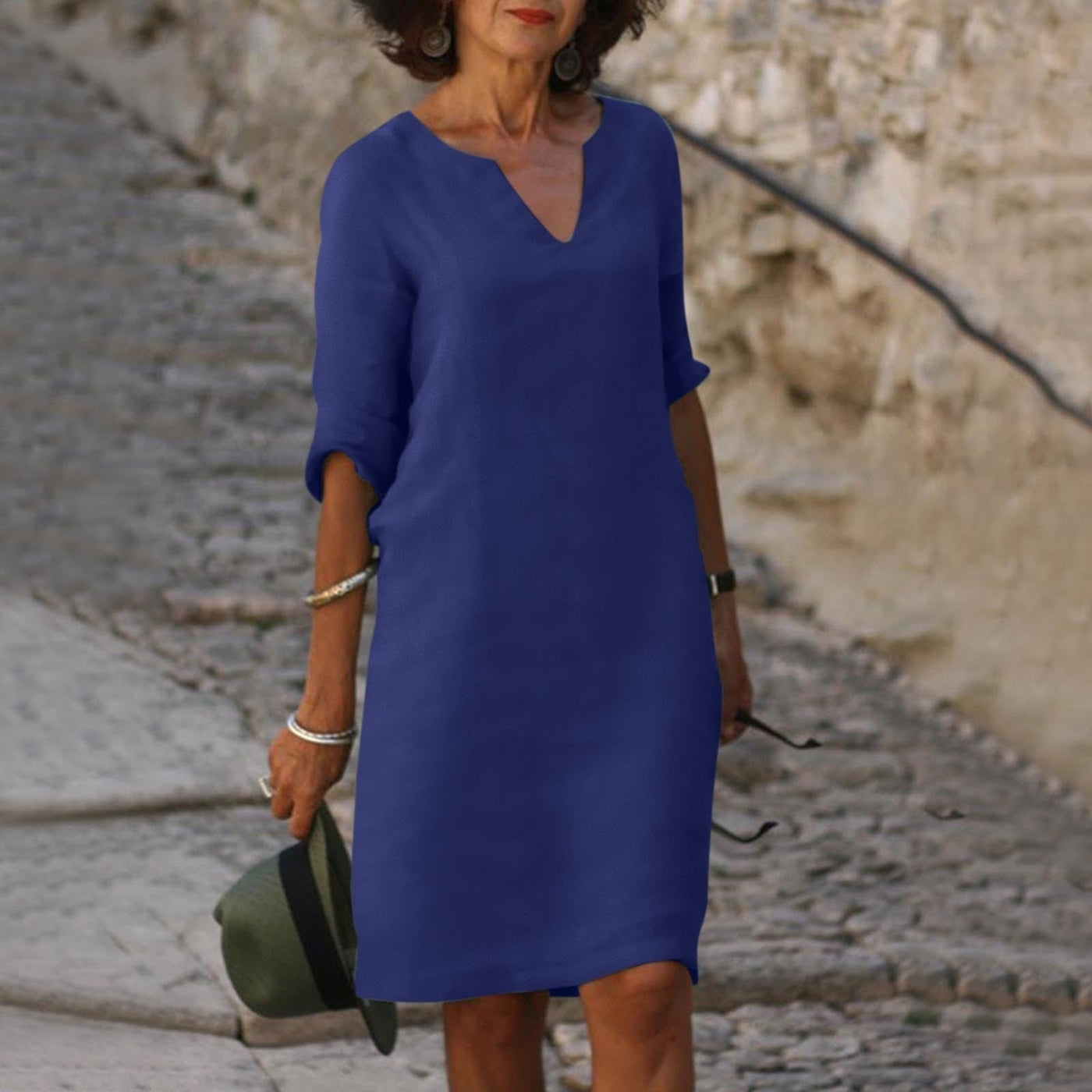 Teza - V-Neck Dress