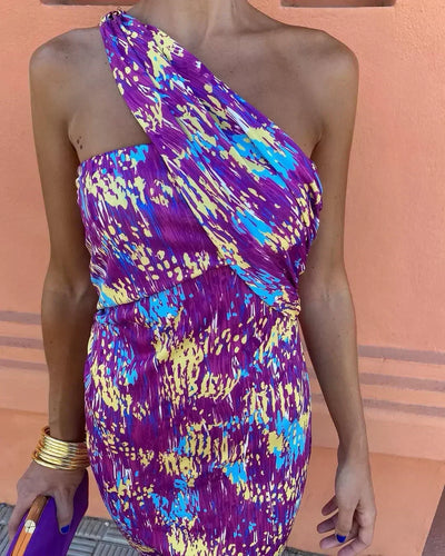 Fay - Elegant One-Shoulder Dress