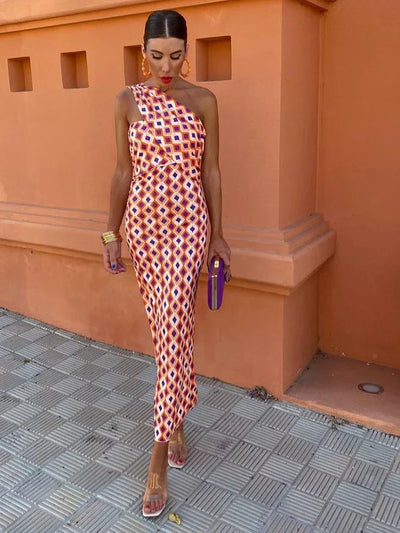 Fay - Elegant One-Shoulder Dress