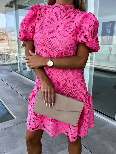 Rachael - Embroidered Lace Dress