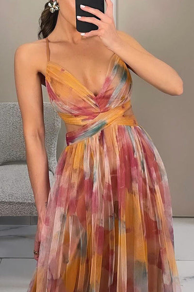 Mona - Maxi Dress with Floral Print