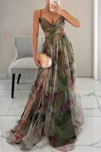 Mona - Maxi Dress with Floral Print