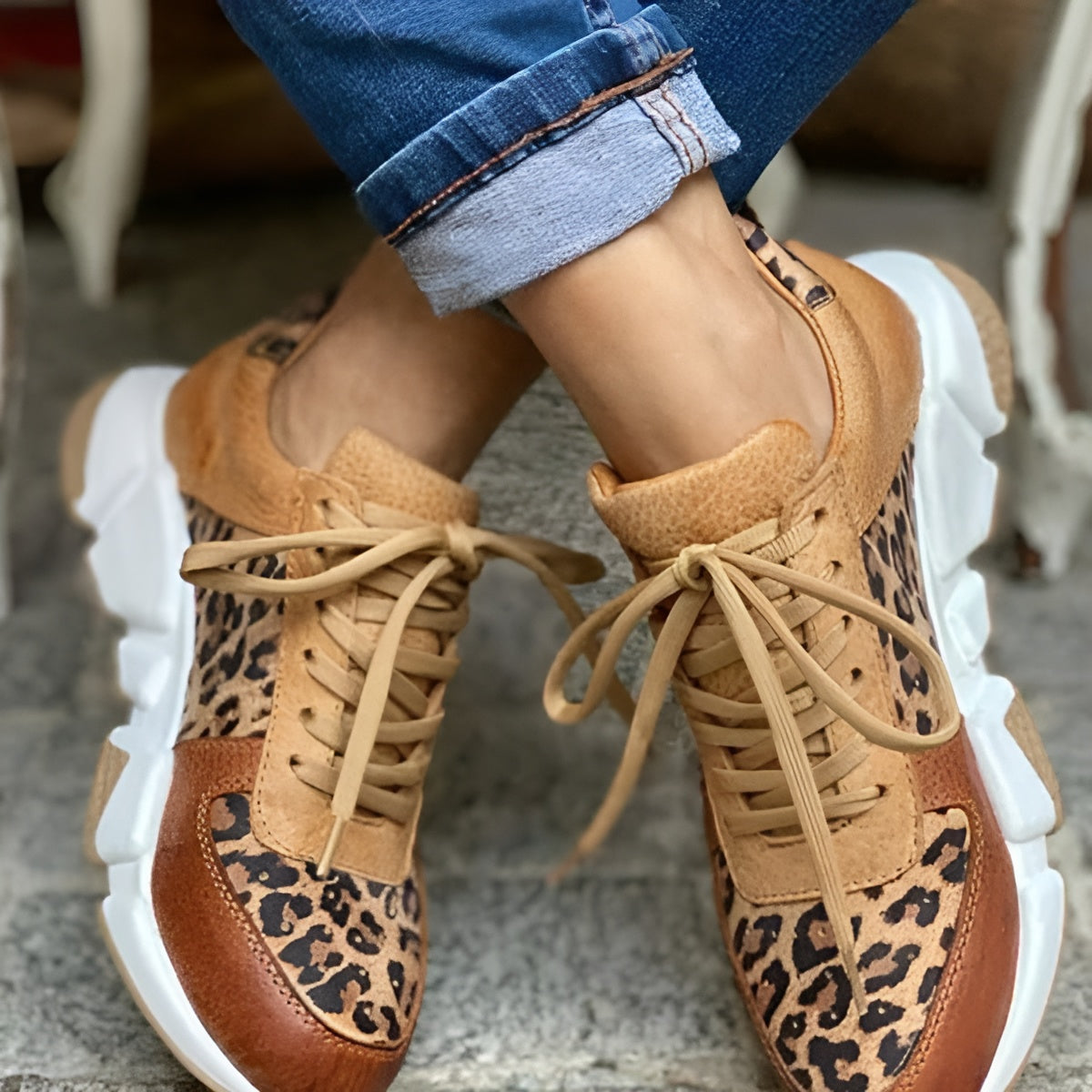 Ellery - Comfortable Leopard Sneakers