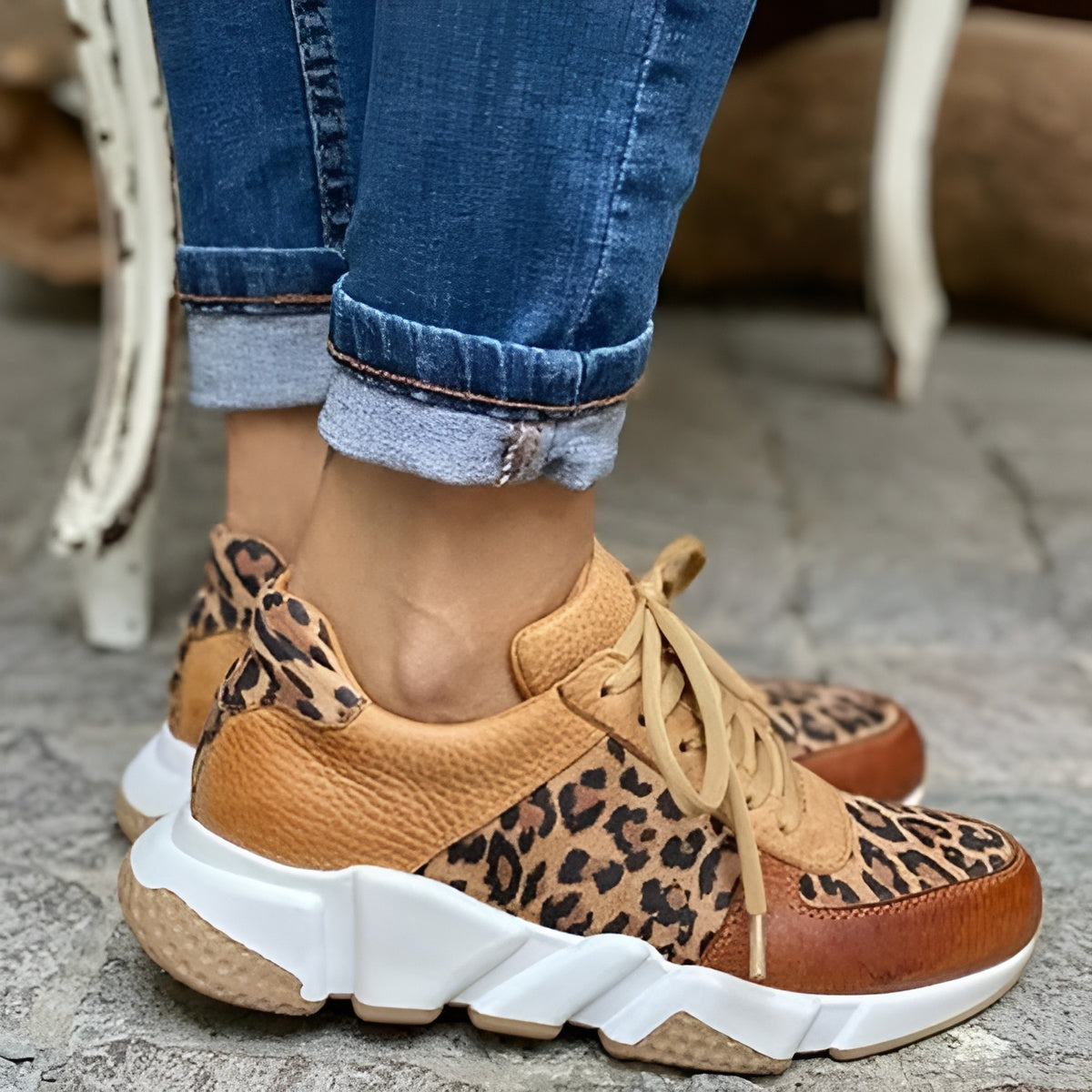 Ellery - Comfortable Leopard Sneakers
