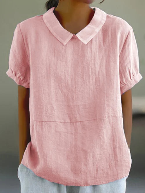 Teille - Comfortable blouse with collar