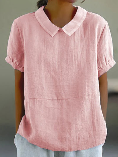 Teille - Comfortable blouse with collar