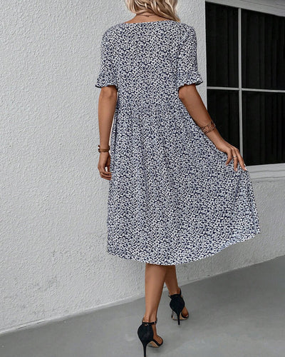 Eunice - Elegant Floral Midi Dress