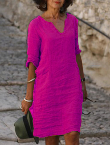 Teza - V-Neck Dress