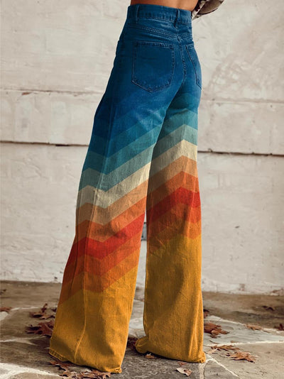 Becky - Elegant and Modern Retro Zigzag Pants