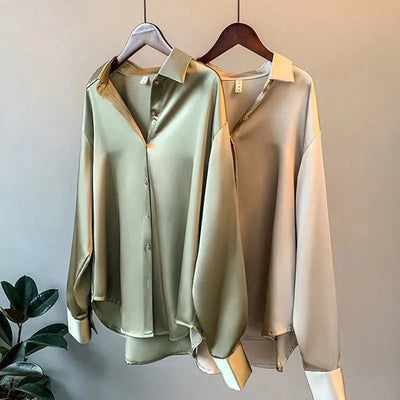 Yara - Women's satin blouse